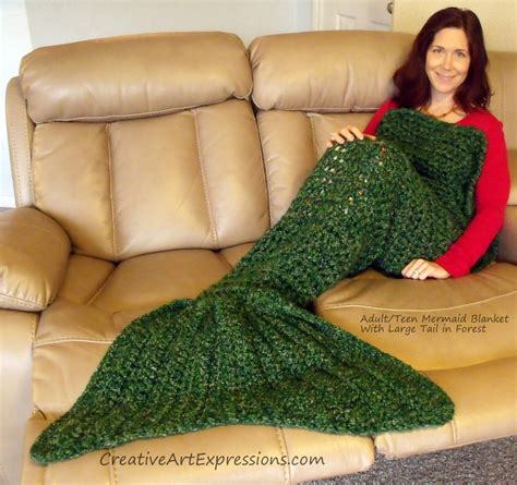 Adult Teen Forest Mermaid Blanket Creative Art Expressions
