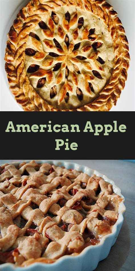 American Apple Pie Nach Einem Us Rezept Amerikanischer Apfelkuchen Rezepte Lecker
