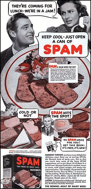 Vintage Ad For Spam The Hormel Meat Of Many Uses Vintage Ads