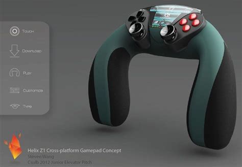 The Logitech Helix Z1 Gaming Controller Concept Is Designed With A