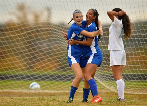 Girls Soccer Leonardtowns Emily Meador Strikes The Game Winner