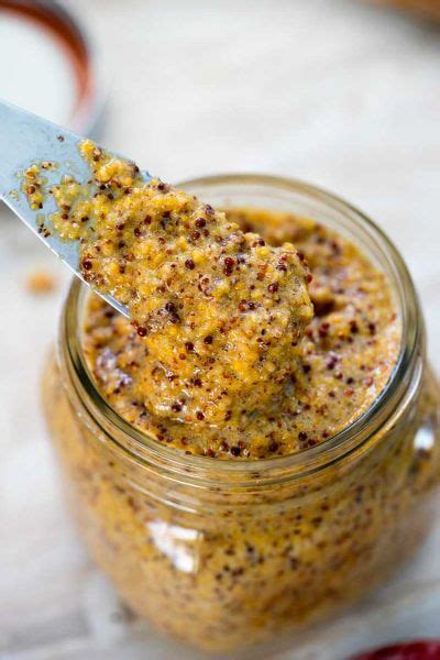 Homemade Whole Grain Mustard Homemade Mustard Mustard Recipe Homemade
