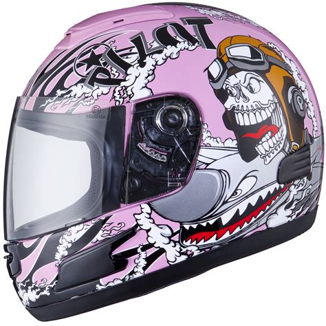 Thh Ts 31y 7 Pilot Black Pink Youth Motorcycle Helmet Junior Childs