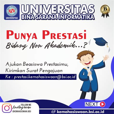 Pendaftaran Beasiswa Prestasi Non Akademik