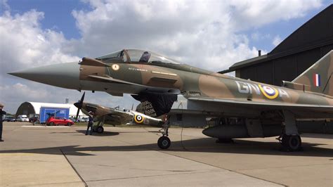 Photos Typhoon Jet Painted To Commemorate Battle Of Britain Itv News