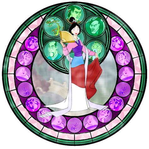 Mulan Stained Glass Disney Princess Fan Art 31394743