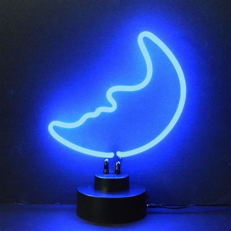 Blue Moon Neon Sculpture Blue Moon Blue Aesthetic Neon Signs