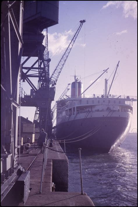 Ocean Liner Rms Transvaal Castle Berthed In Port Late 1960 Flickr