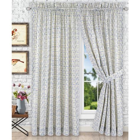 20 Ideas Of Ikat Blue Printed Cotton Curtain Panels