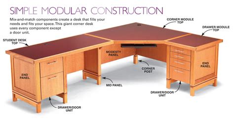 Aw Extra 11713 Modular Desk System Popular Woodworking Magazine