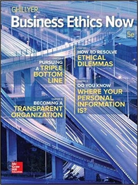 Pdf Business Ethics Now 5e By Andrew Ghillyer Business Ethics