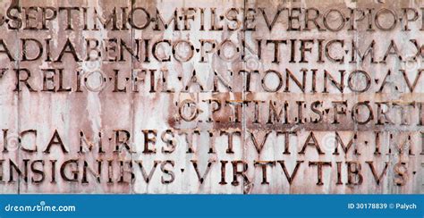 Ancient Latin Inscription Stock Image Image Of Religion 30178839