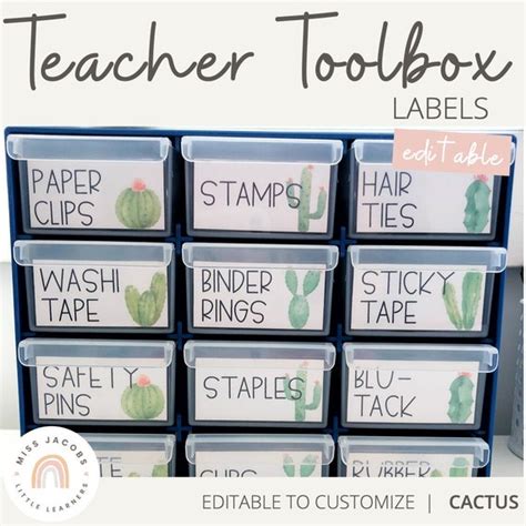 Editable Classroom Labels Notebooks Teacher Toolbox Supply Binder