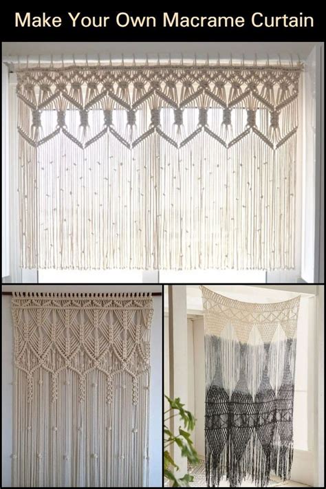 Diy Macrame Curtain 6 Diy Patterns For Macramé Curtains Guide