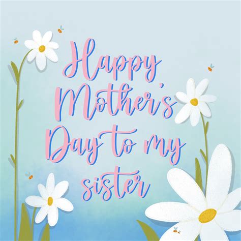 Cute Daisies Happy Mother S Day Sister Card Boomf