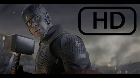 CapitÃo AmÉrica Levanta O Martelo Do Thor Contra Thanos 4k Dublado Pt