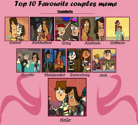 Top 10 Total Drama Couples By Corporal Yaoi On Devian