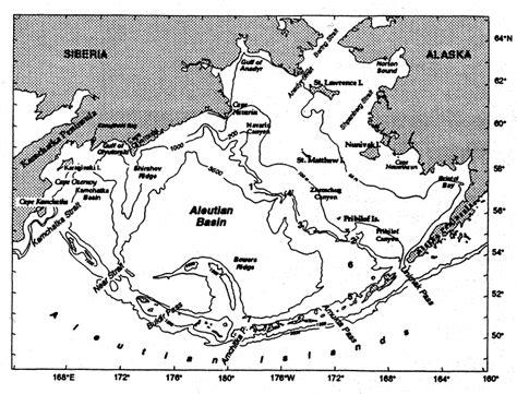 Předchůdce Nevinný Originál Bering Sea Depth Map Volně Pravidelnost Rozpad