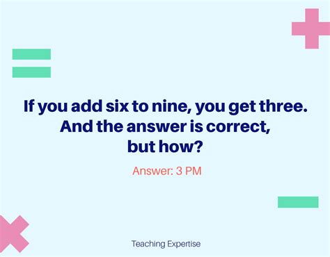 50 Challenging Math Riddles For Middle School Teaching Expertise