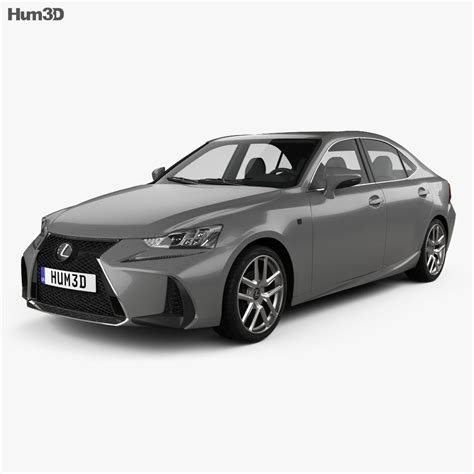 You feel it most when you hit a manhole cover or drive on rougher pavement. Lexus IS (XE30) 200t F Sport 2017 3D model - Vehicles on Hum3D