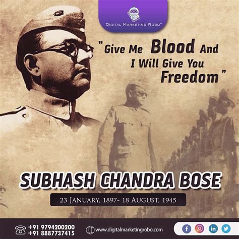 The Man Who Told Us That Freedom Is Not Given Its Taken The Leader Of Azad Hind Fauj The
