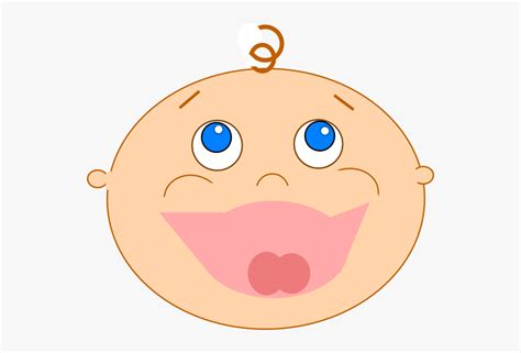 Cartoon Baby Laughing Face Free Transparent Clipart Clipartkey