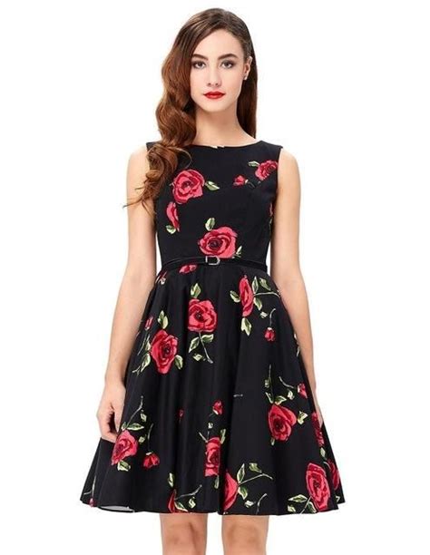 Belle Poque Summer Dress Floral Retro Vintage 50s 60s Casual Party Rockabilly Dresses Plus Size