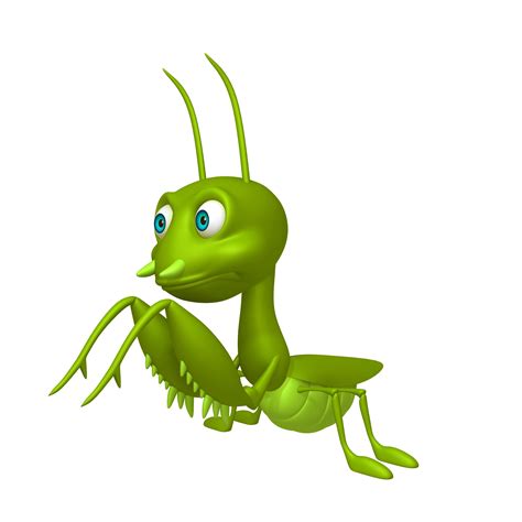 Praying Mantis Cartoon 3d Model Cgtrader