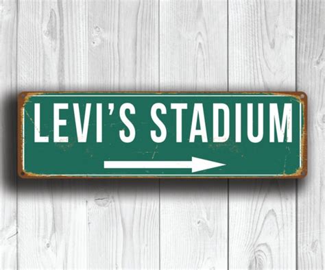 Levis Stadium Sign Vintage Style Classic Metal Signs