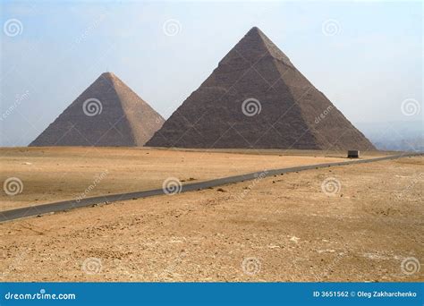 Two Egyptian Pyramids Stock Photo Image Of Desert Shape 3651562