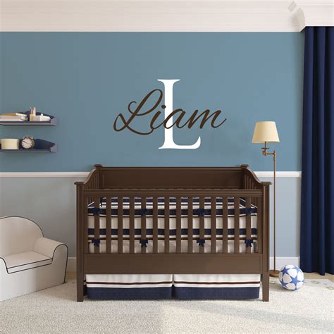 Name Wall Decals Boys Room Baby Wall Decals By Trendywalldecals