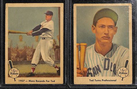 No matter the label, this is the first major ted williams card. Lot Detail - Lot of Seven 1959 Fleer Ted Williams Cards