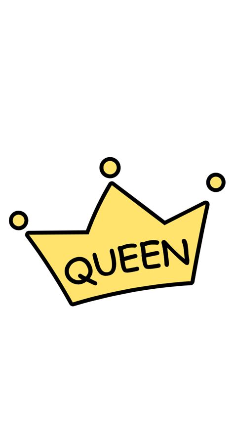 queen cartoon crown sticker queen cute stickers cartoon stickers