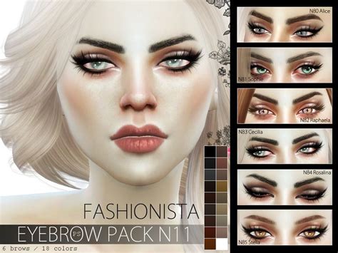 Pralinesims Fashionista Eyebrow Pack N11 Eyebrows Queen Makeup