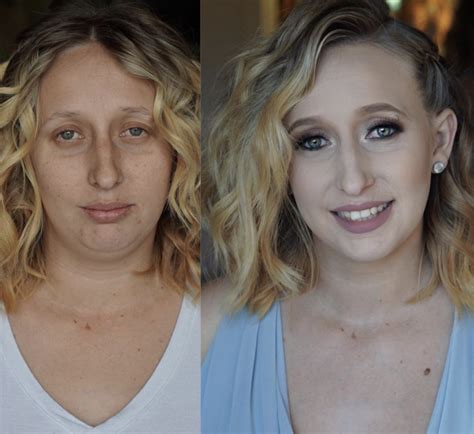 Before After Pictures Of Women With And Without Makeup
