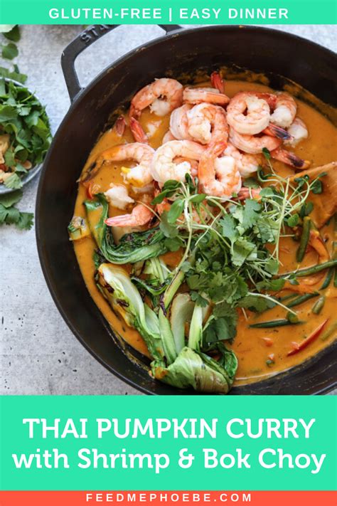 Thai Pumpkin Curry With Shrimp And Bok Choy Recipe In