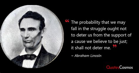 The Probability That We May Fall In Abraham Lincoln Quote
