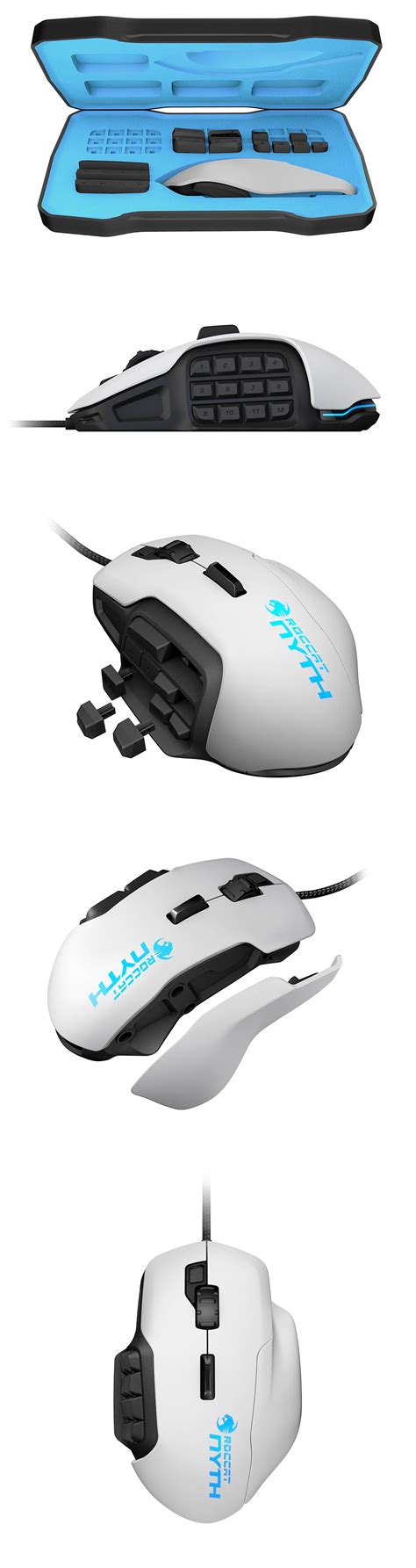 Buy Roccat Nyth Modular Mmo Gaming Mouse White Roc 11 901 As Pc