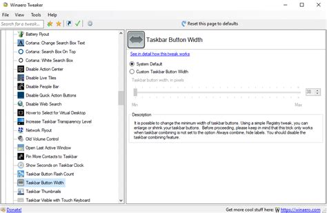 Change The Taskbar Button Width In Windows 10 Easy Steps