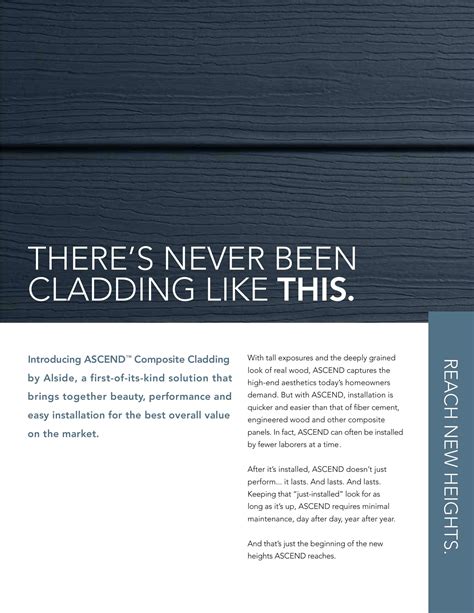 Alside, Catalogs, ASCEND Composite Cladding Brochure | ARCAT