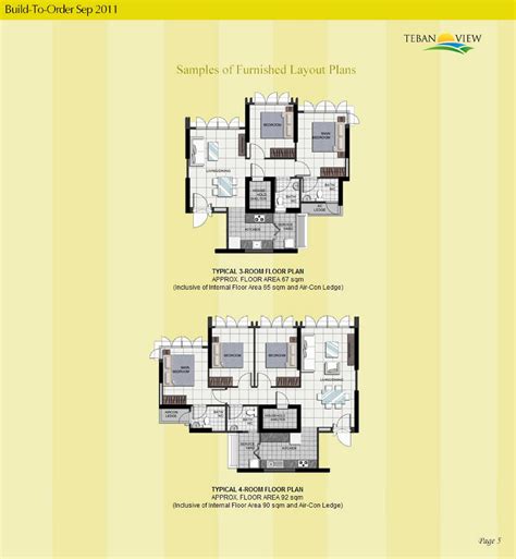 Hdb Teban View Bto Launched In September 2011 Site Plan And Floor Plans
