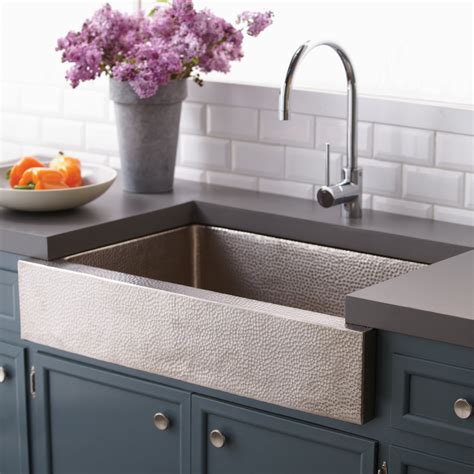 Native Trails Paragon 33 Nickel Farmhouse Sink Brushed Nickel Cpk59