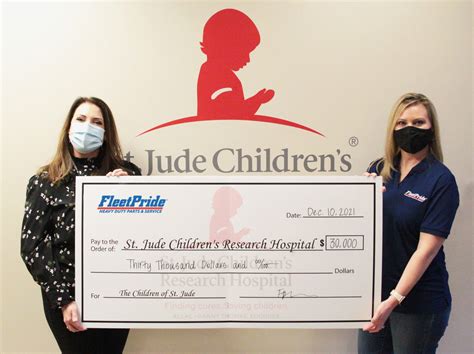 Fleetpride Presents 30000 Donation To Support St Jude Childrens