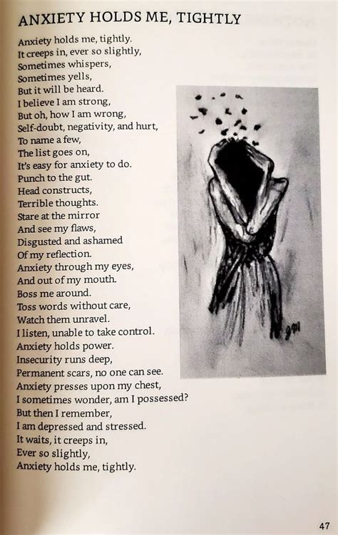 Anxiety Holds Me Tightly Meaningful Poems Literary Quotes Poems