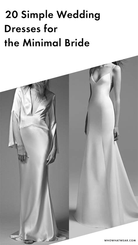 20 Simple Wedding Dresses For The Minimalist Bride Wedding Dresses Simple Wedding Dresses
