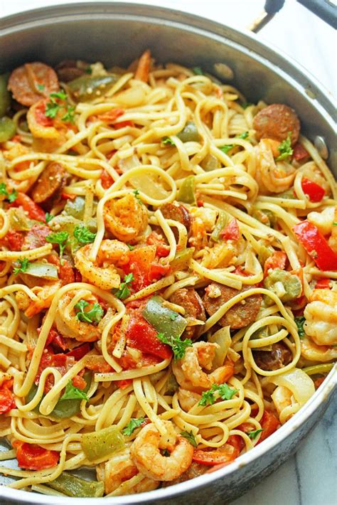 Homemade is the way to go for flavor and to control the sodium content and level of heat.; Check out Cajun Shrimp Pasta. It's so easy to make ...