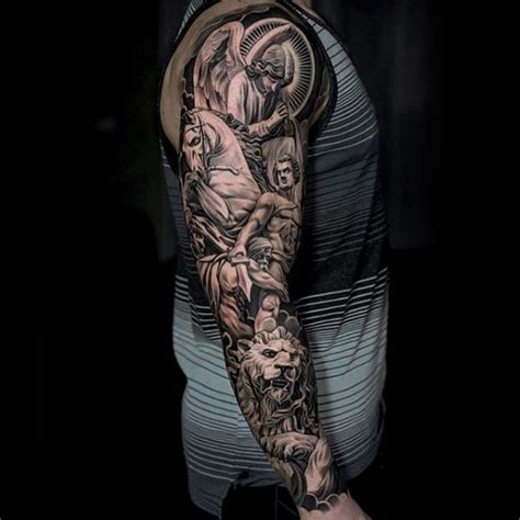 See more ideas about sleeve tattoos, tattoos, tattoos for guys. Religious Sleeve Tattoos Designs, Ideas and Meaning ...