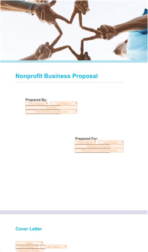 Non Profit Business Proposal Template Sign Templates Jotform
