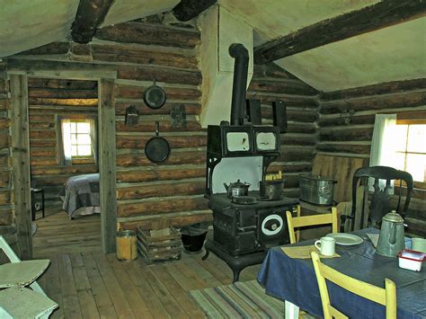 Old Log Cabin Interior Photograph By Sally Weigand