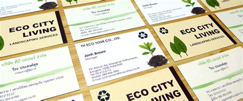 Recycled And Eco Friendly Business Cards Tanabutr